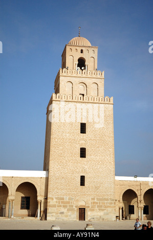 Sidi Okba Mosque also called Great Mosque, Kairouan in Tunisia Stock Photo