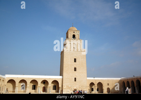 Sidi Okba Mosque also called Great Mosque, Kairouan in Tunisia Stock Photo