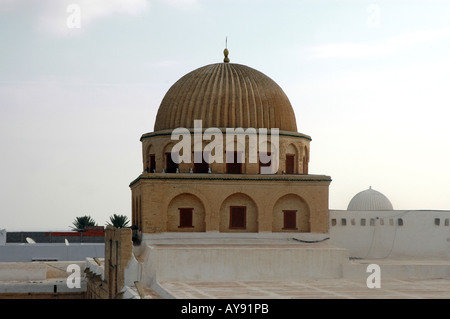 Sidi Okba Mosque also called Great Mosque, Kairouan in Tunisia Stock Photo