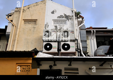 Air conditioning units Singapore Stock Photo