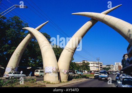 Kenya good Wall Art Mombasa Tusks, Mapemba Ya Ndovu Painting Decor