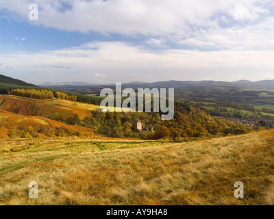 Castle Campbell at Dollar in the Ochil hills.Autumn Clackmannan Scotland Stock Photo