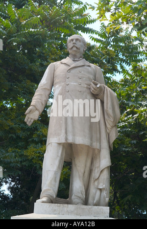 Greece Athens Statue of Olympic Founder Pierre de Coubertin Stock Photo