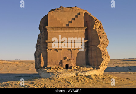 Nabatean Tombs at Medain Salem Western Province Saudi Arabia Stock Photo