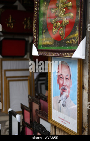 Ho Chi Minh Portrait Old Quarter Hanoi North Vietnam Stock Photo