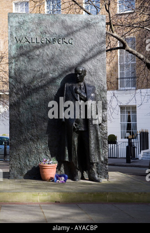 Statue of Wallenberg London Stock Photo