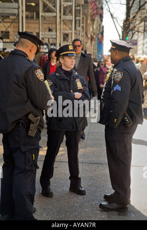 Group of New York policemen, New York City, USA Stock Photo - Alamy
