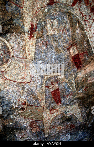 Laas Geel Neolithic cave paintings, Republic of Somaliland Stock Photo