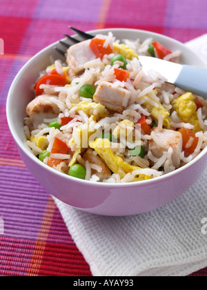 Chicken fried rice Stock Photo