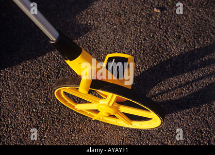Surveyers Measuring wheel Stock Photo - Alamy