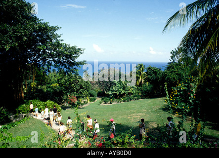 Andromeda Gardens Barbados Stock Photo