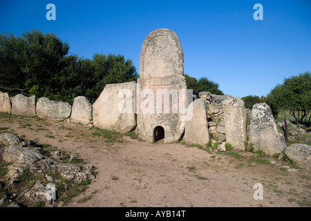 Tomba dei Giganti Li Lolghi Arzachena Sardinia Italy Stock Photo