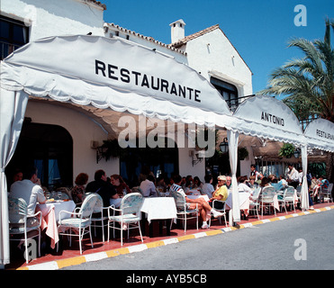 Da Paulo restaurant Bar at Puerto Banus Marbella Spain Stock Photo - Alamy