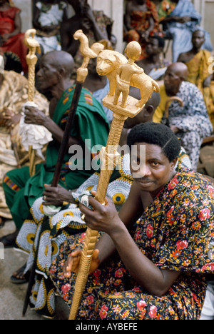 Tribal chief at a government ceremony in Ghana Africa Stock Photo - Alamy