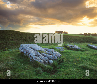 GB DERBYSHIRE PEAK NATIONAL PARK ARBOR LOW STONE CIRCLE NEAR YOULGREAVE Stock Photo