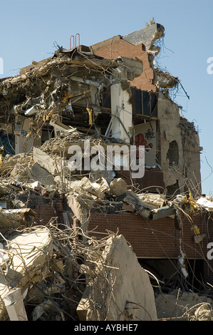 Offices and warehouse being demolished in North Farm Industrial Estate, Tunbridge Wells, Kent. Stock Photo