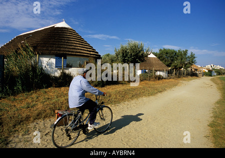 Gardian cabanes in Saintes Maries de la Mer France Stock Photo