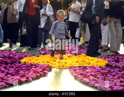 First anniversary memorial to the July 7th 2005 London bombings in Regents Park on 7th July 2006 Stock Photo