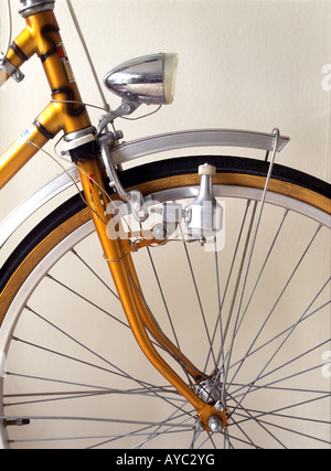 Bicycle dynamo on bicycle Stock Photo