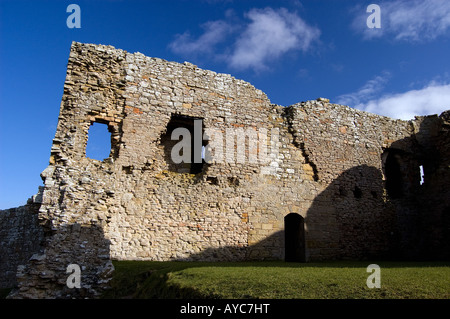 The inside of Duffus Castle, Scotland Stock Photo