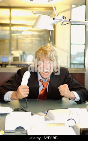 Angry businessman Stock Photo