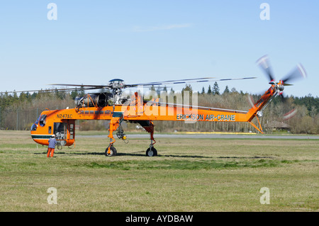 Sikorsky S-64E Skycrane Nicknamed 'Jerry' Stock Photo