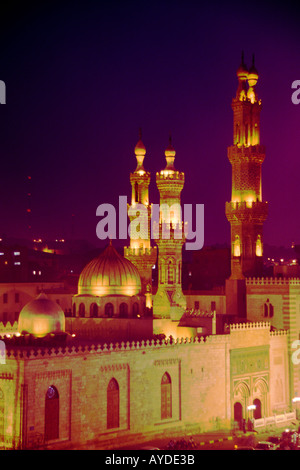 Egypt Cairo Al Azhar Mosque Stock Photo