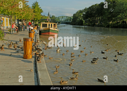 Erie Canal  Town of Pittsford  New York state United states Stock Photo