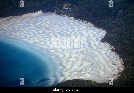 Low tide beach patterns Tasmania, Australia Stock Photo