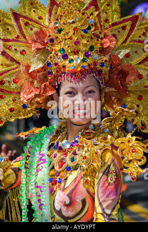 The Sinulog Festival Queen Stock Photo