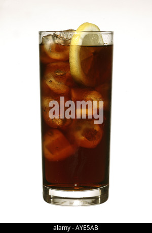 A Glass of coke coca cola pepsi Stock Photo
