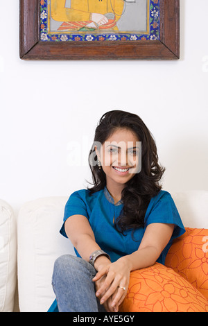 South Asian Indian woman smiling and standing in stylish pose MR # 702 ...
