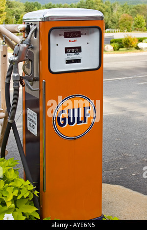 A vintage Gulf gasoline pump Stock Photo