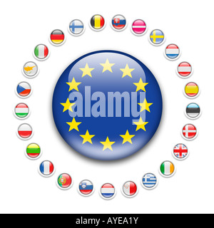 EU - European Union flag Stock Photo