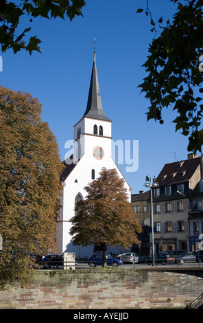 ST-GUILLAUME  PROTESTANT CHURCH 14th Century  STRASBOURG  ALSACE FRANCE Stock Photo