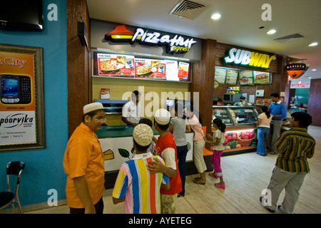 Food Court Inside Citi Centre Shopping Centre Mall in Chennai South India Stock Photo