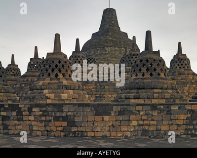 Buddha, Borobudur, Java, Indonesia Stock Photo