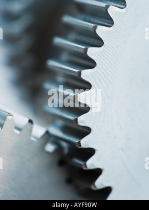 Close up of cog wheels Stock Photo