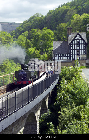 Llangollen Corwen Railway at Berwyn Station Vale of Llangollen Denbighshire North Wales UK United Kingdom Europe Stock Photo