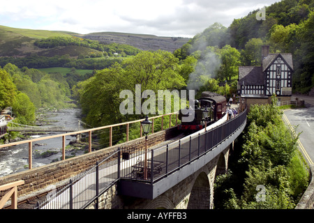 Llangollen to Corwen Railway Line North Wales United Kingdom Stock Photo