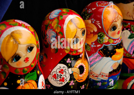 Russian Matreshkas Moscow souvenir Stock Photo