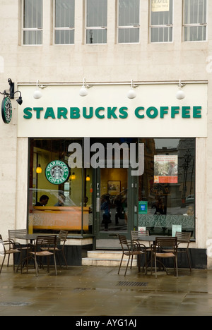 Starbucks Coffee store exteriors in Manchester city centre UK Stock ...