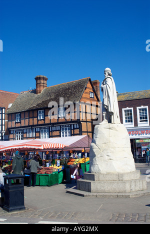 Market Day in Wantage, Oxfordshire, England Stock Photo