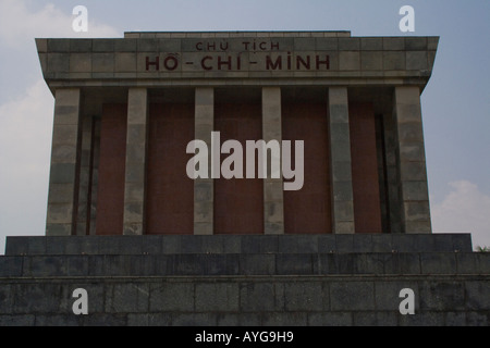 Memorial Tomb of Ho Chi Minh Hanoi Vietnam Stock Photo