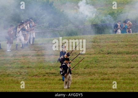 Battle of Bennington Triumph for the American Colonists Vermont Revolutionary War Reenactment Stock Photo