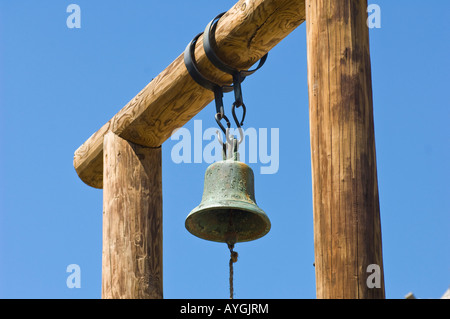 Mission San Luis in Tallahassee Florida Apalachee Indian and Spanish community bell Stock Photo