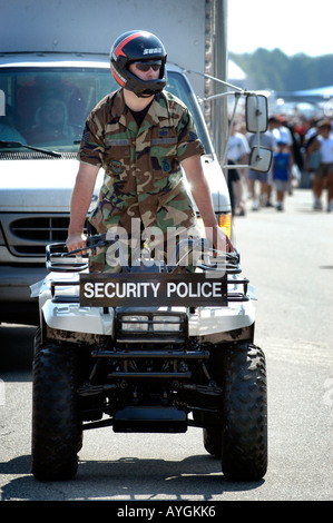 Military police at the Air Show at Selfridge Air Force Base Mt Mount Clemens Michigan MI Stock Photo