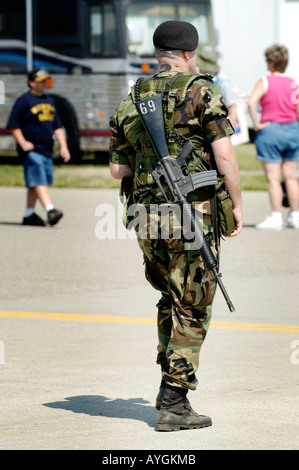 Military police at the Air Show at Selfridge Air Force Base Mt Mount Clemens Michigan MI Stock Photo