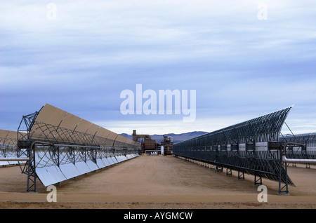 Solar Electric Generating Systems power plant at Harper Lake, Mojave desert, California, USA Stock Photo