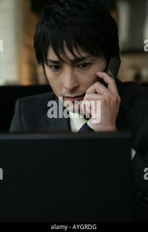 Businessman working Stock Photo